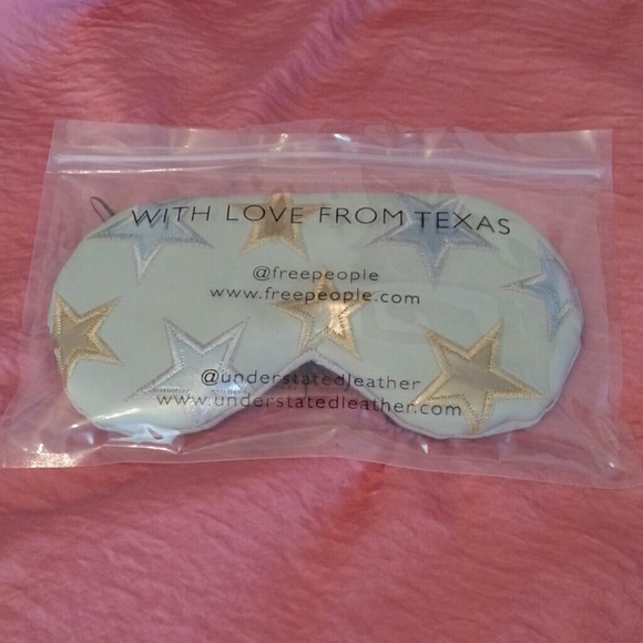 FREE PEOPLE ~ LEATHER! cooling eye mask! NEW! - Picture 5 of 8